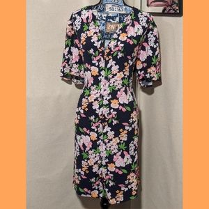 BEAUTIFUL FLORAL A NEW DAY BELTED DRESS